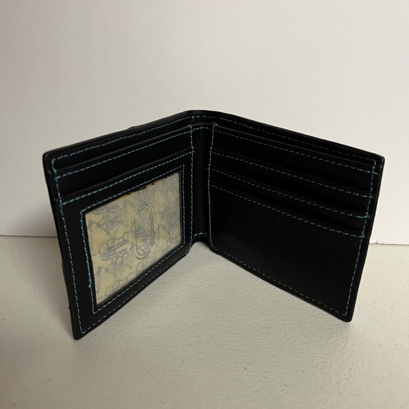 Regular Show Mordecai Rigby Faux Leather Wallet Black Blue New Cartoon Money - Picture 4 of 7